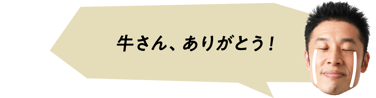 牛さん、ありがとう！